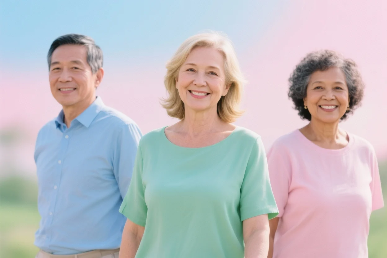 Happy adults celebrating